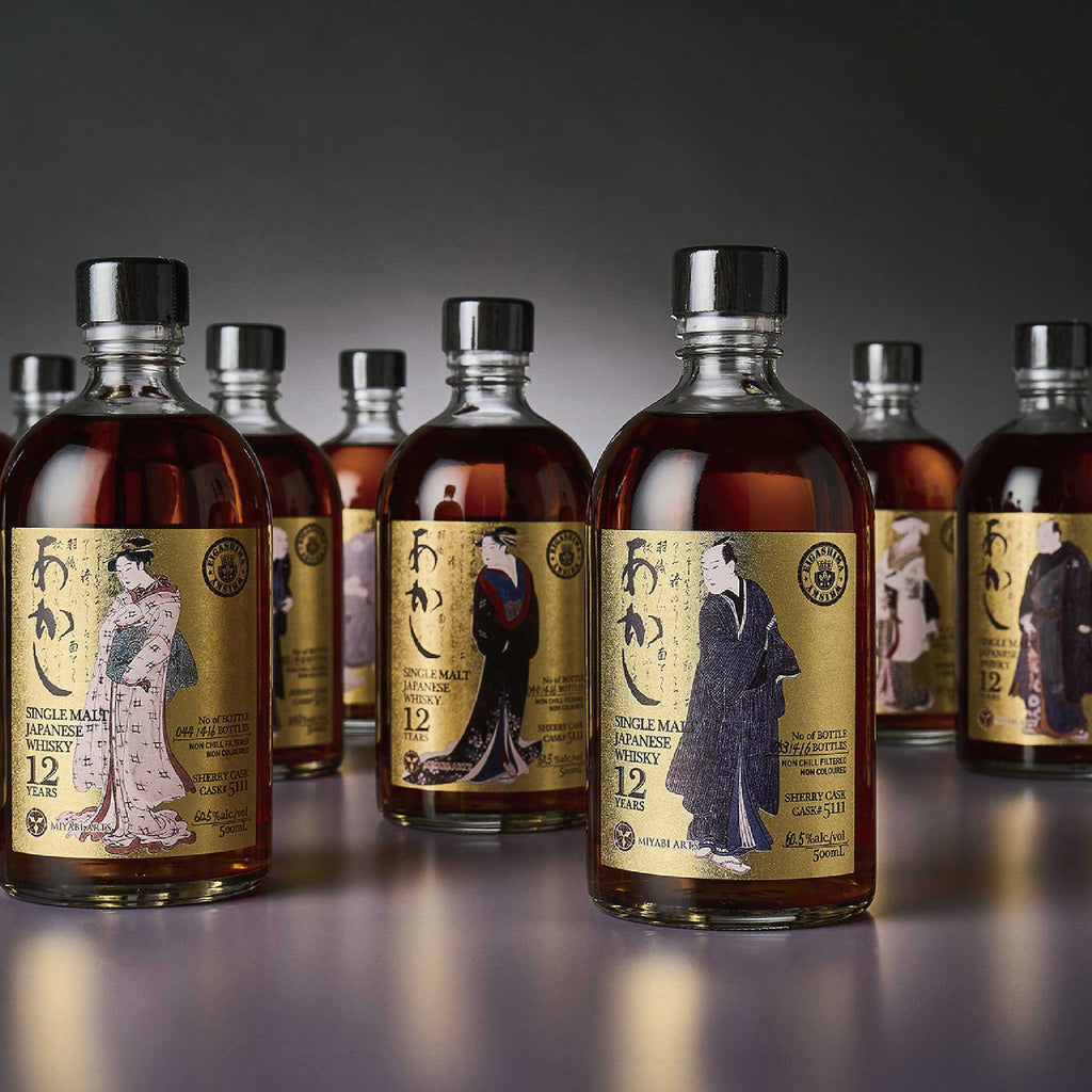 AKASHI SINGLE MALT JAPANESE WHISKY 12 YEARS OLD CASK STRENGTH #5111