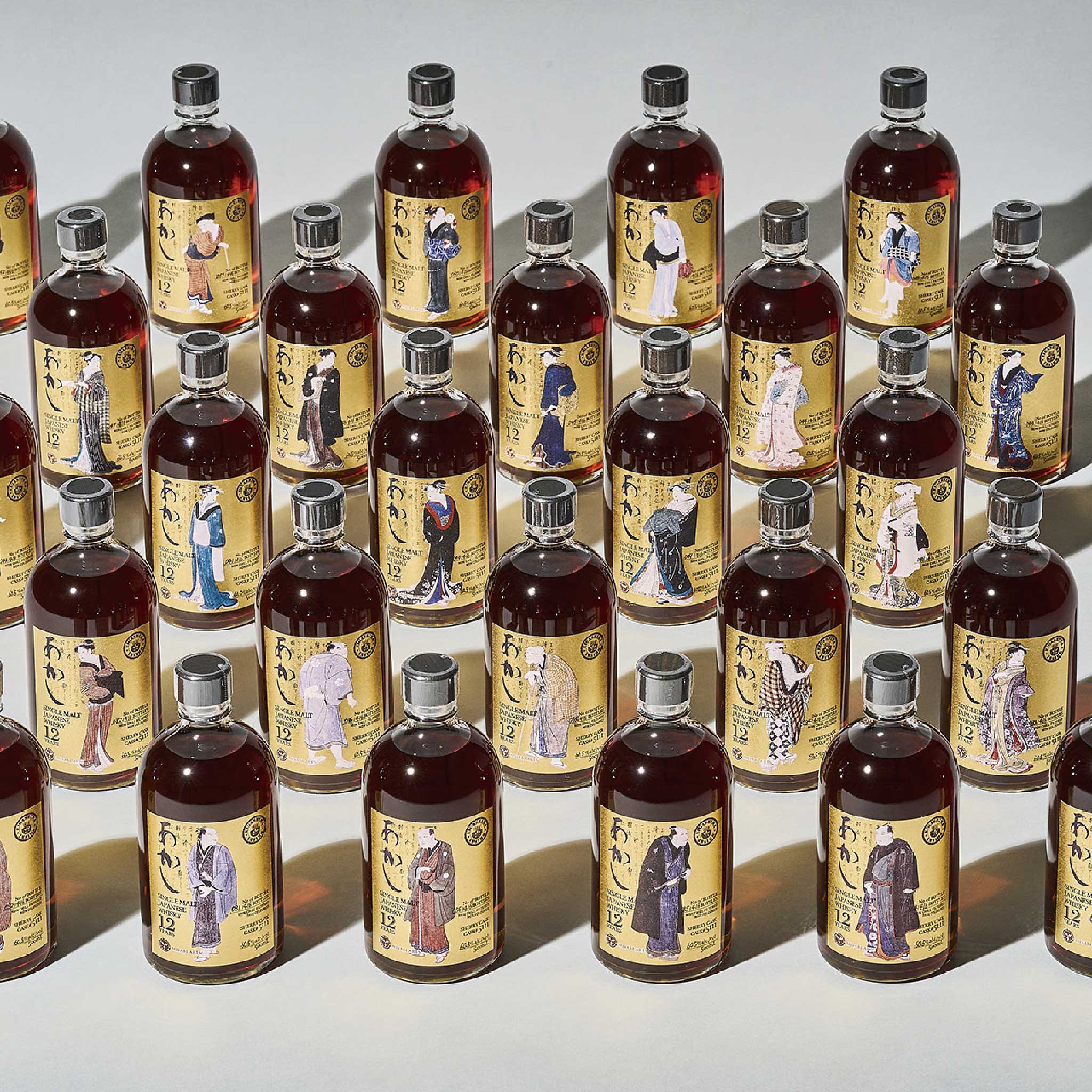 AKASHI SINGLE MALT JAPANESE WHISKY 12 YEARS OLD CASK STRENGTH #5111