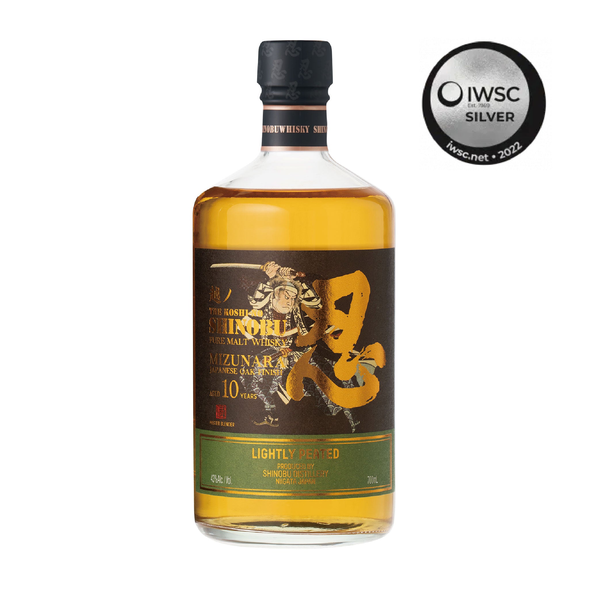 SHINOBU PURE MALT WHISKY 10YEARS LIGHTLY PEATED