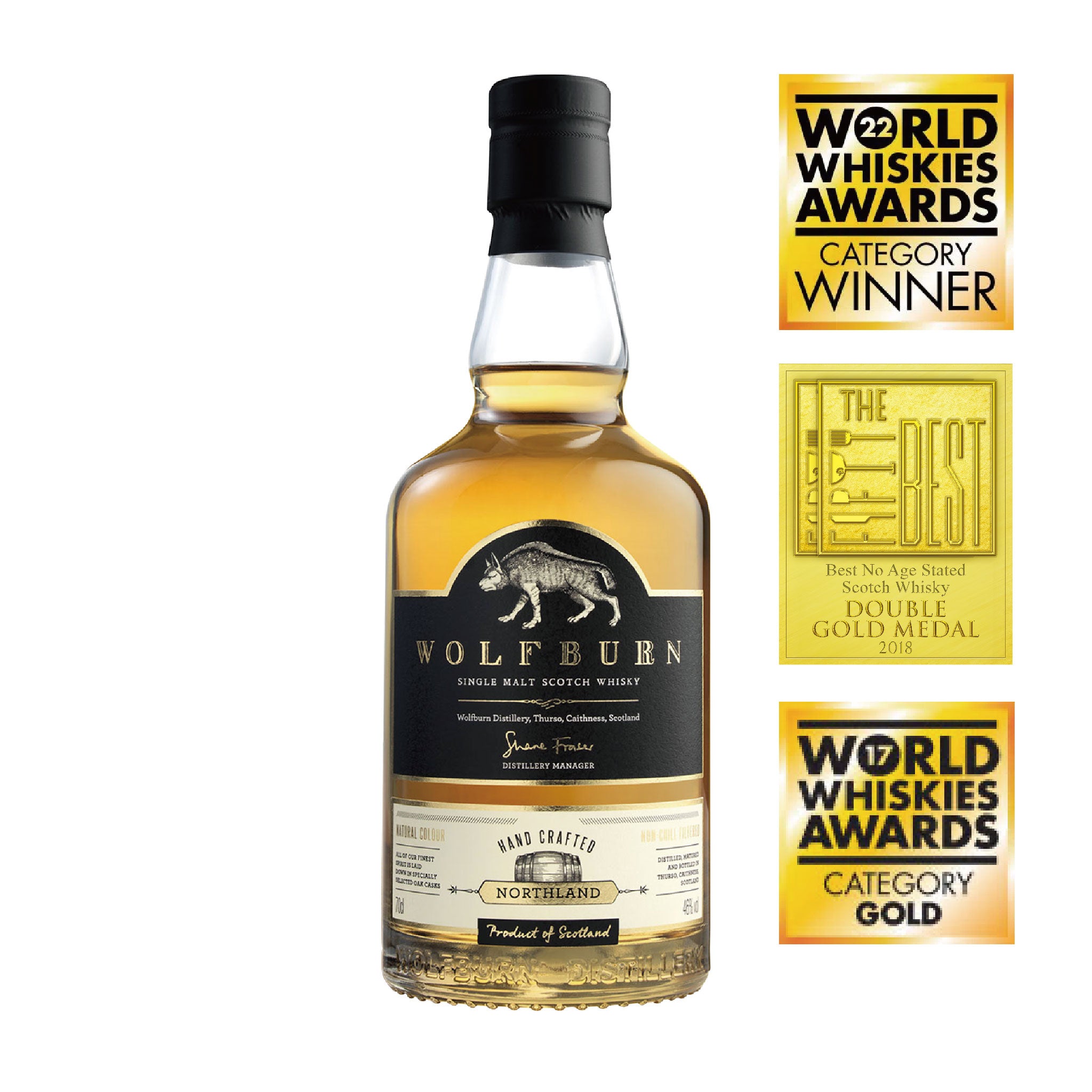 WOLFBURN SINGLE MALT SCOTCH WHISKY NORTHLAND