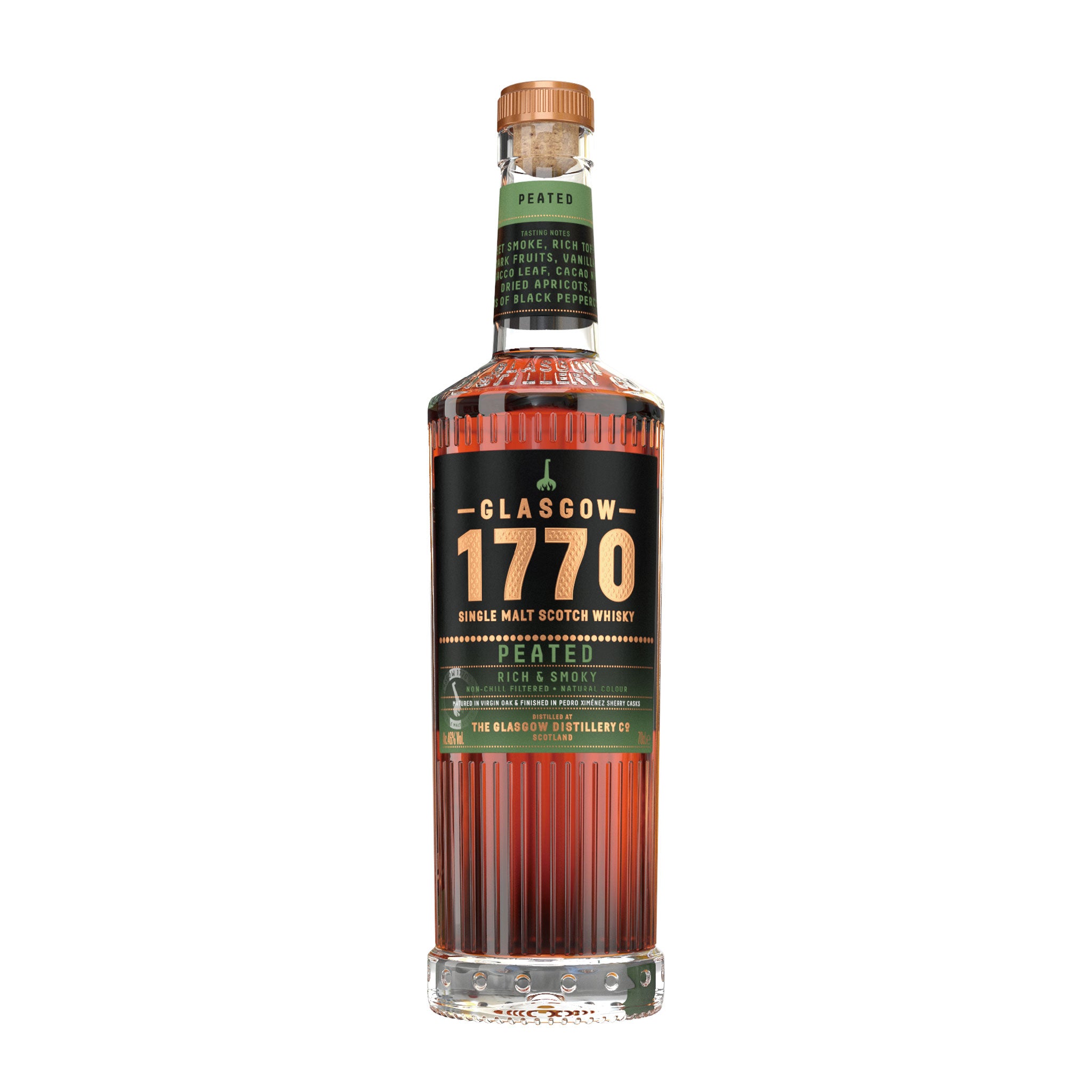 1770 GLASGOW SINGLE MALT SCOTCH WHISKY - PEATED