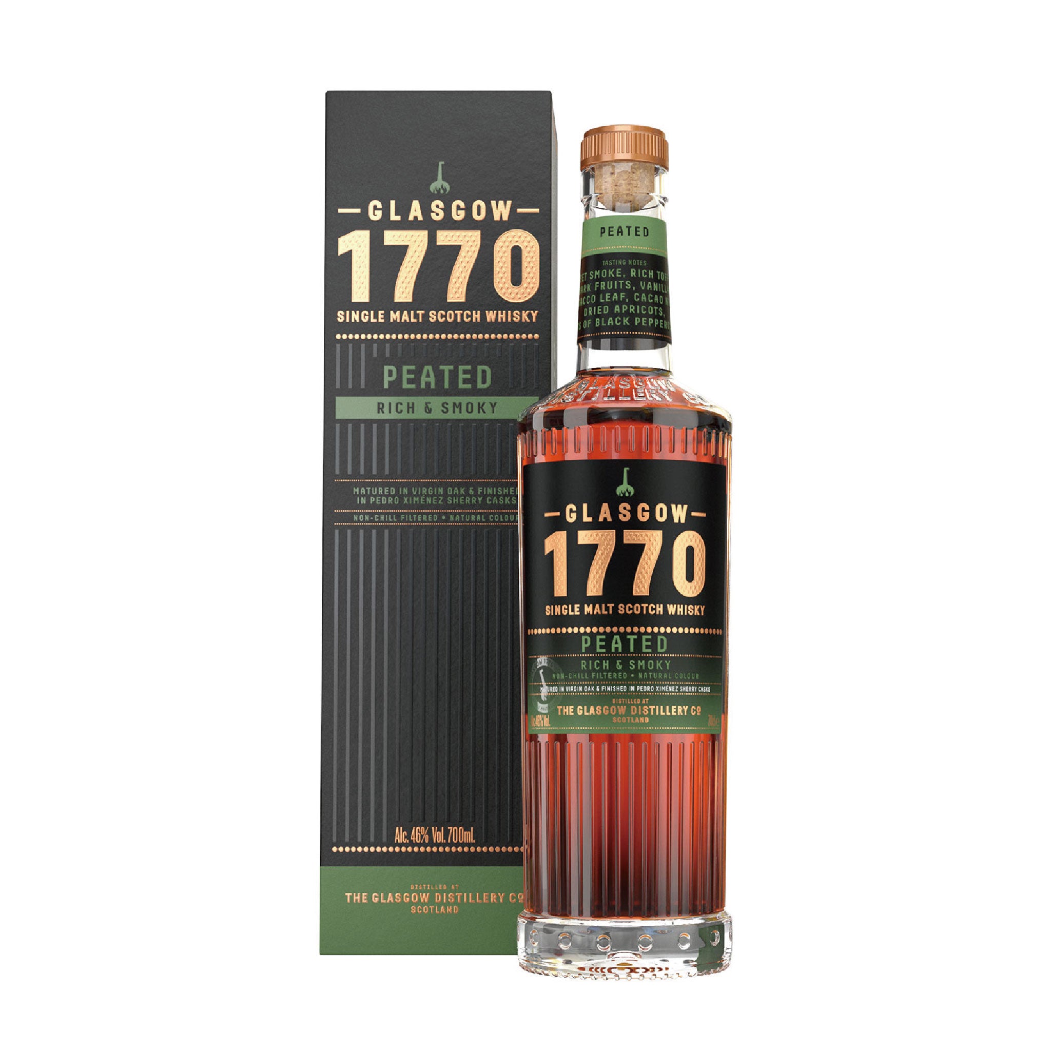 1770 GLASGOW SINGLE MALT SCOTCH WHISKY - PEATED