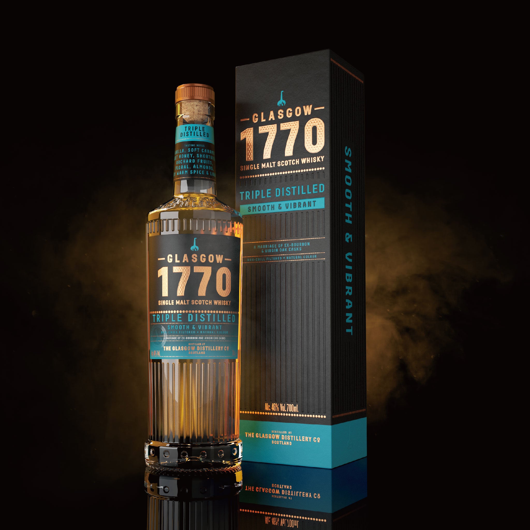 1770 GLASGOW SINGLE MALT WHISKY TRIPLE DISTILLED