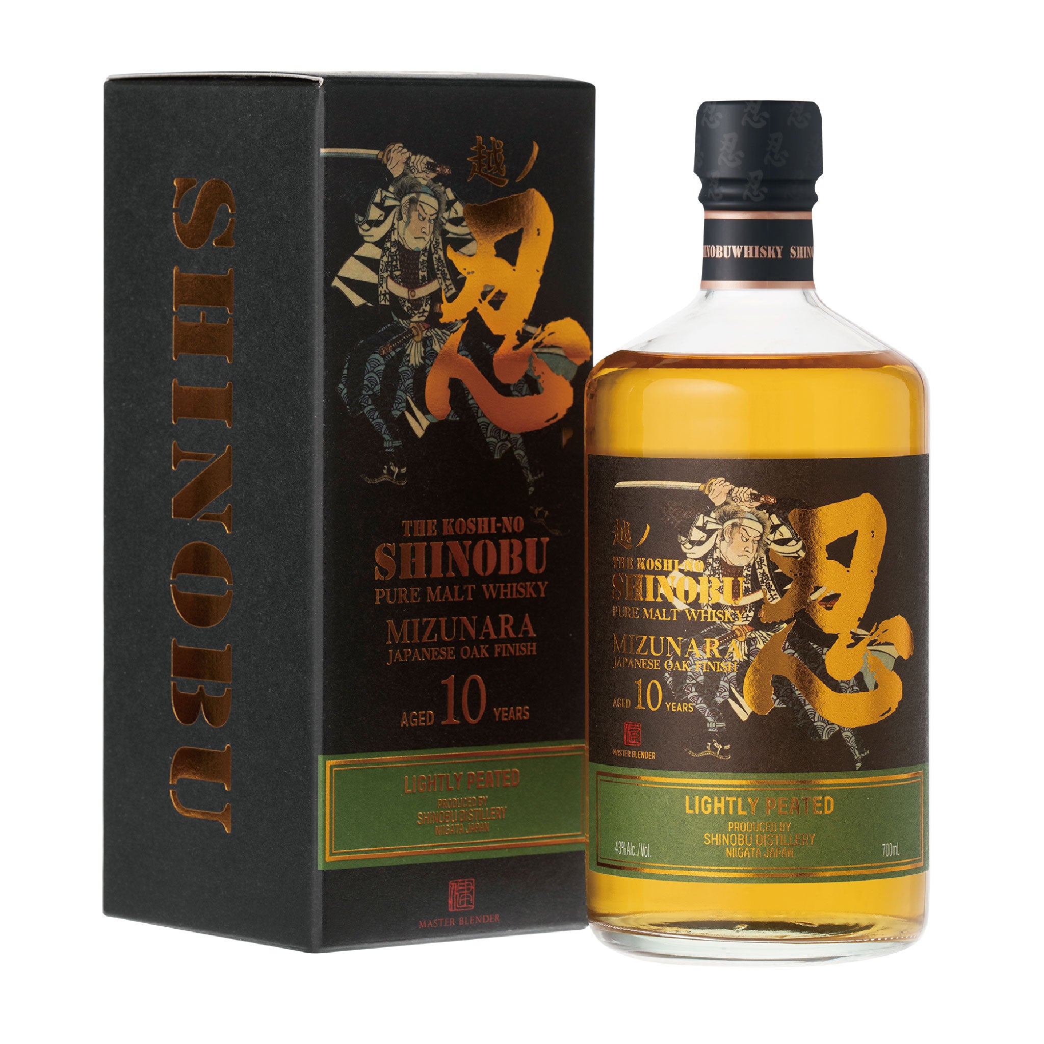 SHINOBU PURE MALT WHISKY 10YEARS LIGHTLY PEATED