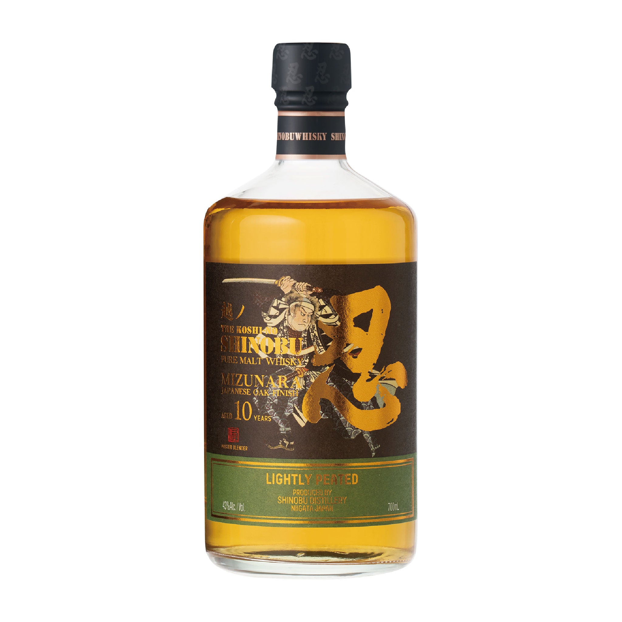 SHINOBU PURE MALT WHISKY 10YEARS LIGHTLY PEATED