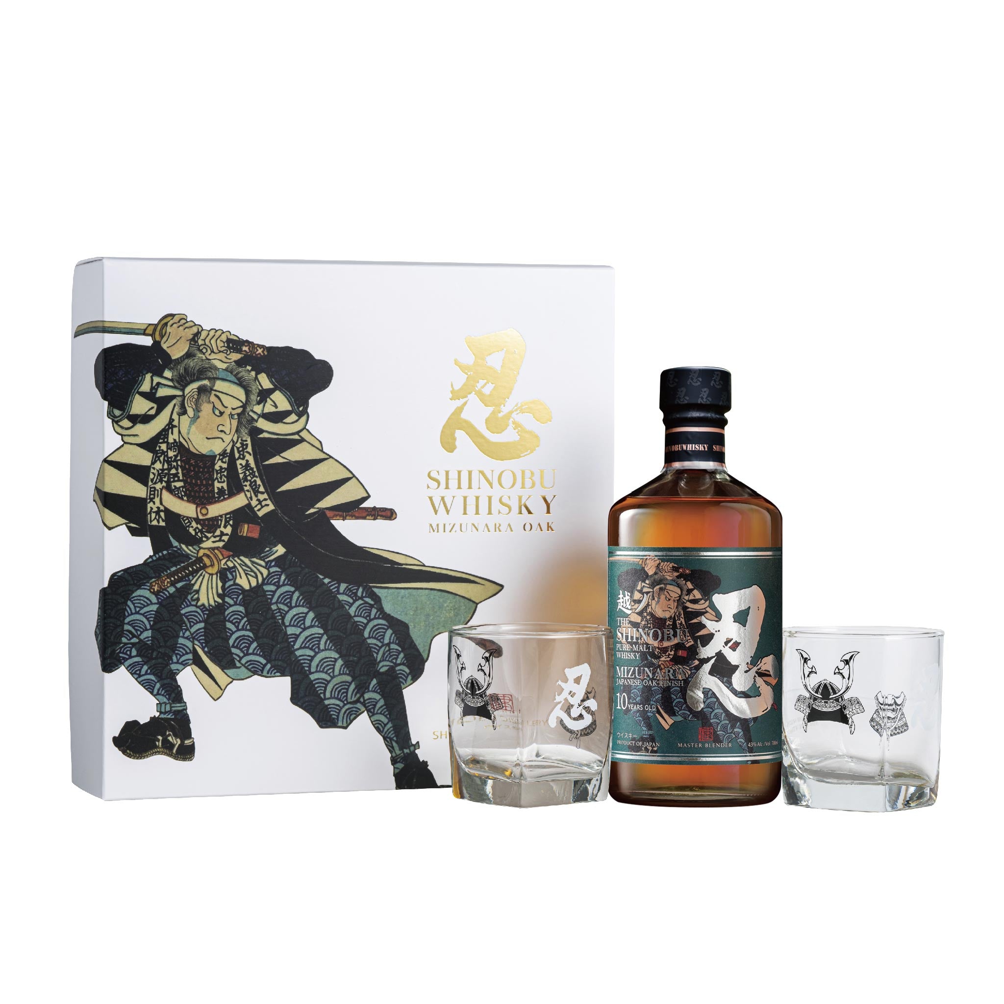 SHINOBU PURE MALT WHISKY 10YO GIFT SET