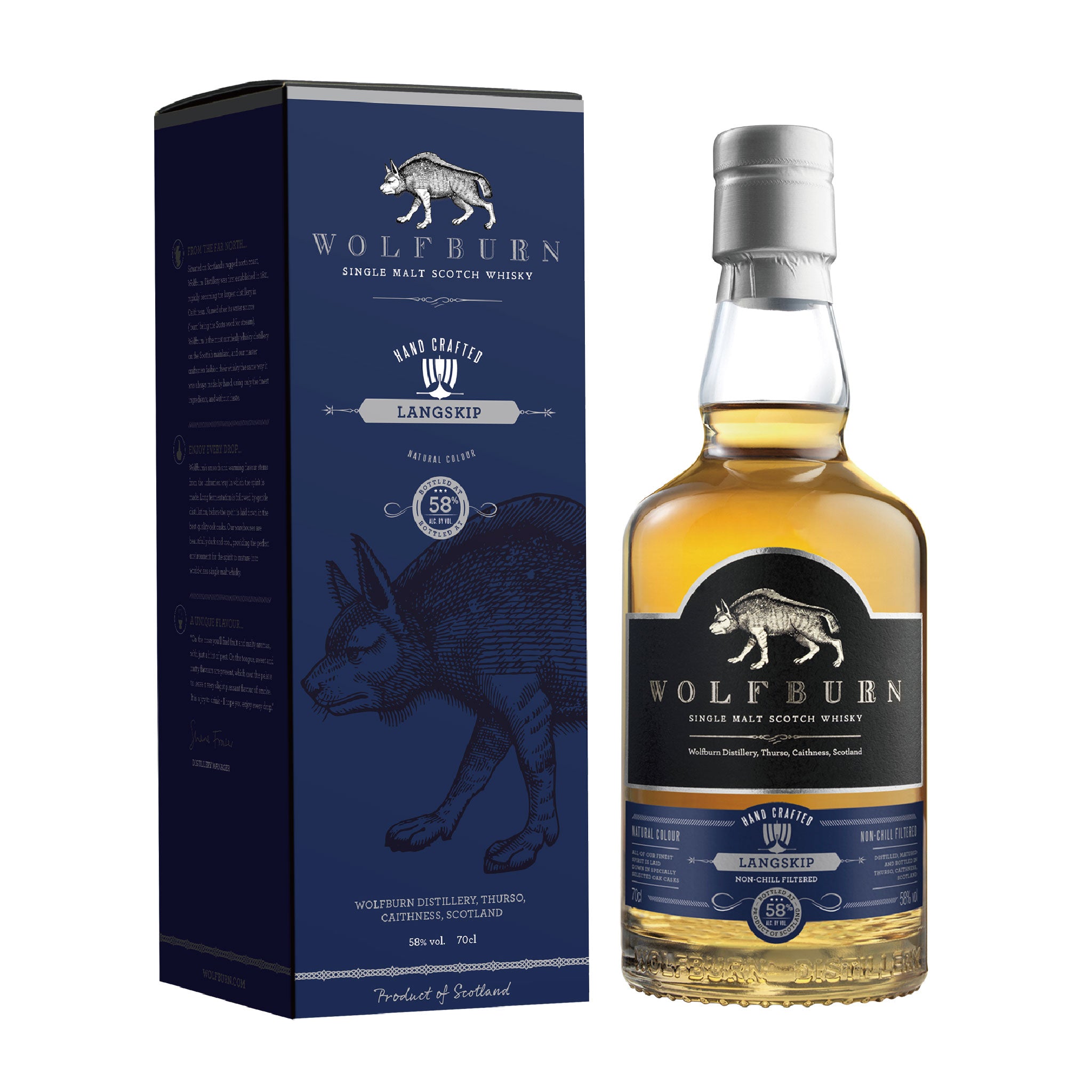 WOLFBURN SINGLE MALT WHISKY LANGSKIP