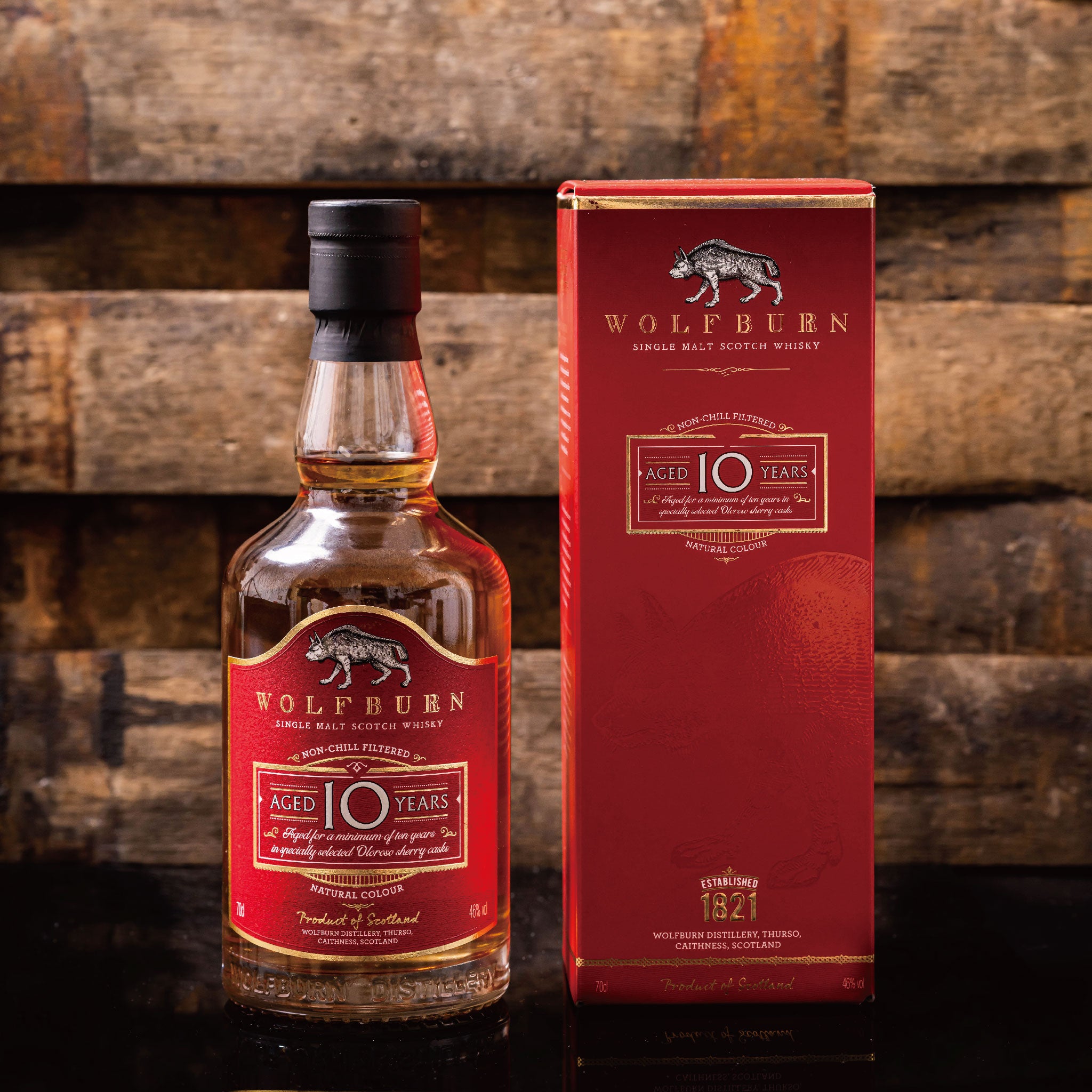 WOLFBURN SINGLE MALT SCOTCH WHISKY 10YO